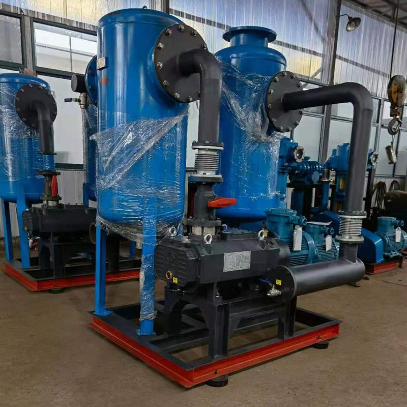 海門真空泵公司定製真空抽氣係統配套DN250旋風WWW.青青草COM現場